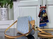 Fortok Louis Vuitton Pochette Accessories Bag Sky Blue Denim M82962 22.5x4x12.5cm - 6