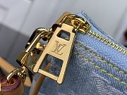 Fortok Louis Vuitton Pochette Accessories Bag Sky Blue Denim M82962 22.5x4x12.5cm - 3
