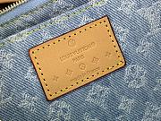 Fortok Louis Vuitton Pochette Accessories Bag Sky Blue Denim M82962 22.5x4x12.5cm - 2