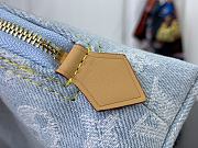 Fortok Louis Vuitton Pochette Cosmetic Bag Sky Blue Denim M83616 19x12x6cm - 5