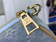 Fortok Louis Vuitton Mini Pochette Accessoires Bag Sky Blue Denim M82960 15.5x10.5x4cm - 5