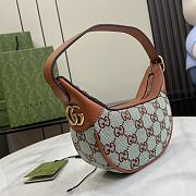 Fortok Gucci Ophidia Super Mini Shoulder Bag Pale Blue and Brown GG Canvas 783124 15x20x5cm - 5