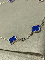 Fortok Van Cleef & Arpels Blue Agate Ten Flower Necklace  - 2