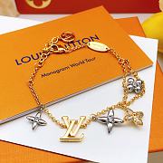 Fortok Louis Vuitton Flower Bracelet and Necklack Set LSL0032  - 3