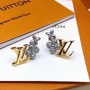 Fortok Louis Vuitton Gold and Silver Matching Earrings LED0130 - 5