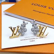 Fortok Louis Vuitton Gold and Silver Matching Earrings LED0130 - 4