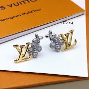 Fortok Louis Vuitton Gold and Silver Matching Earrings LED0130 - 3