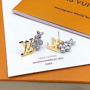 Fortok Louis Vuitton Gold and Silver Matching Earrings LED0130 - 2