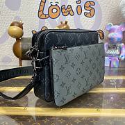 Fortok Louis Vuitton Trio Messenger Black Monogram Eclipse Canvas & Monogram Eclipse Reverse M69443 25x18.5x7cm  - 6