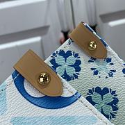 Fortok Louis Vuitton OnTheGo MM Bag Lagoon Blue M11262 35x27x14cm - 6