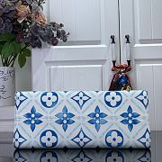 Fortok Louis Vuitton OnTheGo MM Bag Lagoon Blue M11262 35x27x14cm - 5