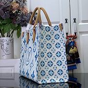 Fortok Louis Vuitton OnTheGo MM Bag Lagoon Blue M11262 35x27x14cm - 3