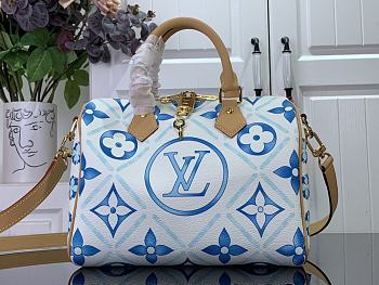 Fortok Louis Vuitton Speedy Bandoulière 25 Bag Lagoon Blue M11264 25x19x15cm