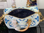Fortok Louis Vuitton Speedy Bandoulière 25 Bag Lagoon Blue M11264 25x19x15cm - 3