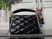 Fortok Louis Vuitton Go-14 Twist MM Bag Black Patent Leather M25046 23x16x10cm - 2