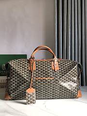 Fortok Goyard Boeing Travel Bag Black & Brown 55x32x22cm - 1
