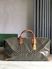 Fortok Goyard Boeing Travel Bag Black & Brown 55x32x22cm - 5