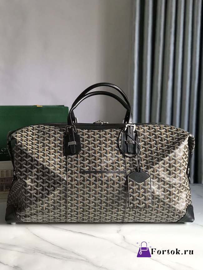 Fortok Goyard Boeing Travel Bag Black 55x32x22cm - 1
