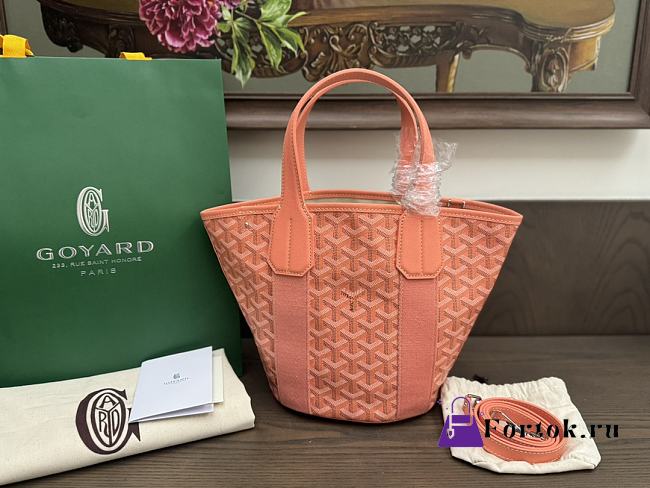 Fortok Goyard Belharra Bag Coral 18x22.5cm - 1