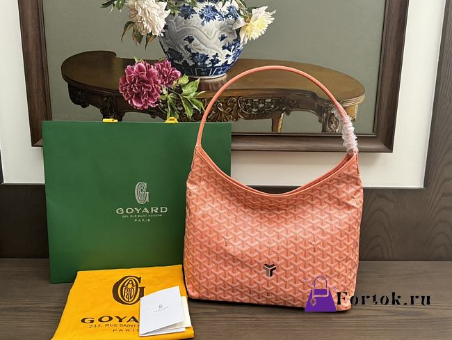 Fortok Goyard Bohème Hobo Bag Coral 33x42x27cm - 1