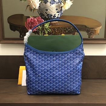 Fortok Goyard Bohème Hobo Bag Blue 33x42x27cm