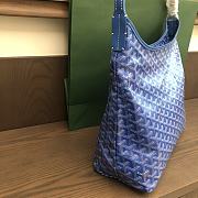Fortok Goyard Bohème Hobo Bag Blue 33x42x27cm - 6