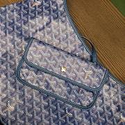 Fortok Goyard Bohème Hobo Bag Blue 33x42x27cm - 3