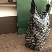 Fortok Goyard Bohème Hobo Bag Black 33x42x27cm - 4