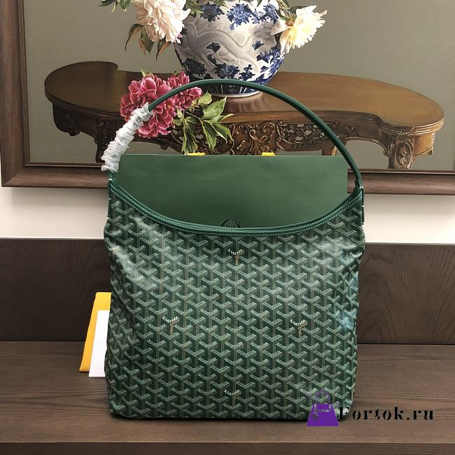 Fortok Goyard Bohème Hobo Bag Green 33x42x27cm - 1