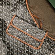 Fortok Goyard Bohème Hobo Bag Black & Brown 33x42x27cm - 5