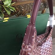 Fortok Goyard Bohème Hobo Bag Burgundy 33x42x27cm - 6