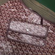 Fortok Goyard Bohème Hobo Bag Burgundy 33x42x27cm - 2