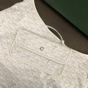 Fortok Goyard Bohème Hobo Bag White 33x42x27cm - 2