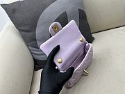 Fortok Chanel Mini Flap Bag Lambskin, Imitation Pearls & Gold-Tone Metal Pink 11.5×17×5cm - 6