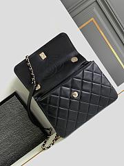 Fortok Chanel 24S Trendy CC White Lambskin Black 20x8x15cm - 3