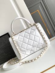 Fortok Chanel 24S Trendy CC White Lambskin White 20x8x15cm - 3