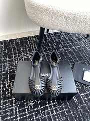 Fortok Chanel 24SS Hollow Roman Sandals Black - 1