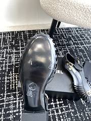 Fortok Chanel 24SS Hollow Roman Sandals Black - 6