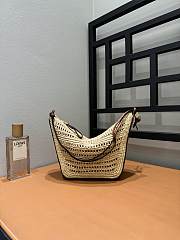 Fortok Loewe Paula's Ibiza Hobo Straw Bag 28x17x9.5cm - 1