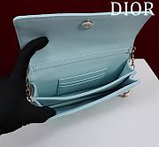 Fortok Dior Miss Dior Bag Blue Cannage Lambskin 0980 21x11.5x4.5cm - 5