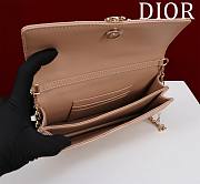 Fortok Dior Miss Dior Bag Beige Cannage Patent Leather 0980 21x11.5x4.5cm - 4