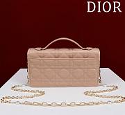 Fortok Dior Miss Dior Bag Beige Cannage Patent Leather 0980 21x11.5x4.5cm - 3