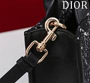 Fortok Dior Book Tote Black Cannage Tweed 22x13x7.5cm - 4