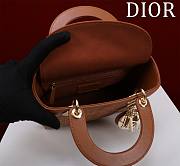 Fortok Dior Lady Small My ABCDior Bag Calfskin Cannage Tan M0538 20x16x8cm - 3
