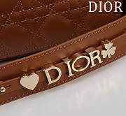 Fortok Dior Lady Small My ABCDior Bag Calfskin Cannage Tan M0538 20x16x8cm - 5