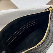 Fortok Dior Diorstar Hobo Bag with Chain Black Macrocannage Crinkled Calfskin 28.5x14.5x10cm  - 5