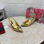 Fortok Dolce & Gabbana Diamond Slingbacks in Gold - 2