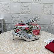 Fortok Dolce & Gabbana Diamond Slingbacks in Silver - 3