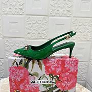 Fortok Dolce & Gabbana Diamond Slingbacks in Green - 6