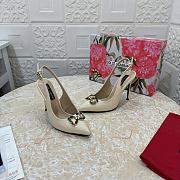 Fortok Dolce & Gabbana Diamond Slingbacks in Cream - 2